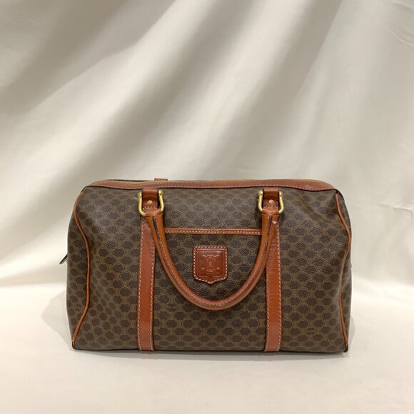 Celine Brown Macadam Boston Bag Sku#84083 - Picture 1 of 16